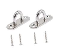 ifundom 2 Set di Ganci per Altalena Resistenti in Acciaio Inossidabile 304 Argento per Montaggio su Amaca per Supporto Amaca per Montaggio A Soffitto