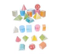 ifundom 2 set Modelli Geometrici Trasparenti per Blocchi Educativi per Apprendimento Interattivo della Geometria con Smontabili Gioco Didattico Montessori per Scuola e Casa