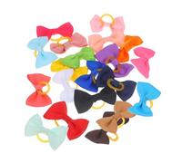 ifundom 20 Pezzi colore colorato cravatta piccolo fiocchi per bambine elastici per per ragazze Piccoli cravatte per accessorio per fascia filettata