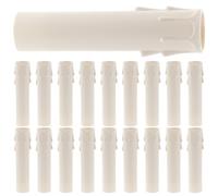 ifundom 20 Pezzi Coperture per Portalampada a Candela in Plastica Bianco Effetto Goccia di Cera per Lampadari Adatte alla Maggior Parte delle Lampadine per Decorazione Casa