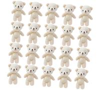 ifundom 20 Pezzi Mini Orsetto Decorativi, Orso che Dorme, Pendenti Leggeri e Cotone Pp, Facili da Montare per Borsa e Zaino