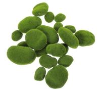 ifundom 20 Pezzi Rocce di Muschio Artificiale Verdi per Micro Paesaggi | Plastica Testurizzata, Leggere e Realistiche, per Casa delle Bambole e Accessori Parete Vegetale