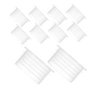 ifundom 20 Pezzi Tappi per Fioriere in Plastica Trasparente Accessori Riutilizzabili per Vasi da Copertura per Scatole da su Balcone e Drenaggio Ottimale per Piante