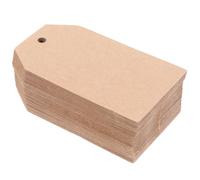 ifundom 200 Pezzi Etichette Vuote in Carta Kraft Vintage 7x4 Cm Foro Preforato per Confezioni Regalo, Decorazioni Artigianali e Ornamenti Personalizzati, per Regali e Progetti Creativi