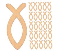 ifundom 200 Pezzi Ritagli di Pesce in Legno Naturale da Appendere Decorazioni Murali a Forma di Pesce in Stile Mediterraneo per Attività Creative Fai da Te Ornamenti Nautici per Feste e