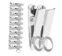 ifundom 20pezzi Clip per Microfono in Metallo Adatto Camicie Giacche Costumi e Cravatte per Interviste Riunioni e Presentazioni Supporta Vari Microfoni e Dispositivi