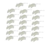 ifundom 20pezzi Topolini Luminosi per Halloween Giocattoli Ingannevoli per Scherzi e Decorazioni Notturno Accessori Spaventosi per Case Infestate e