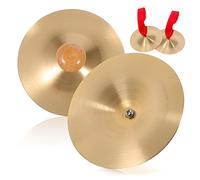 ifundom 2paia Cymbali Per Dito Con Manici Legno Strumenti Musicali Per Ballo e Festa Leggeri e Resistenti Suono Brillante Per Attivare Atmosfera Della Danza