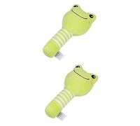 ifundom 2pezzi Animali Peluche Sonagli Manico Per Gioco Educativo Con Design Divertente e Morbido Sviluppa Coordinazione e Sensibilità Tattile Per Piccoli