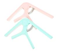 ifundom 2pezzi Capo Per Chitarra Elettrica e Acustica Tuner Clip Per Chitarre e Ukulele Design Leggero e Versatile Colori Moda Per Folk Rock e