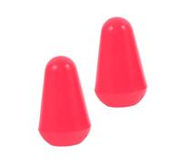 ifundom 2pezzi Cappucci Per Chitarra Elettrica Manopole Per Interruttore Tre e Cinque Posizioni Facili Da Installare e Resistenti Rosse Accessori Per Musicisti