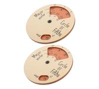 ifundom 2pezzi Circle of Fifths Wooden Chord Wheel Strumento Melodico Accessorio Per Musicisti Facile Da Usare e Pratico Per Amanti Della Musica