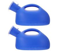 ifundom 2pezzi Contenitore Urine con Coperchio da 2000ml in Plastico Resistente Agli Urti per Anziani e Persone con Mobilità Ridotta Vasetto Notturno Pratico e Igienico