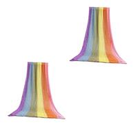 ifundom 2pezzi Coperta Stretch Rainbow Per Fotografia Neonatale Accessorio Versatile Per Ragazzo Ragazza Per Servizi Fotografici Materia Comoda e Traspirante Per Shower e Occasioni