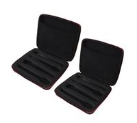 ifundom 2pezzi Custodia per Microfono Wireless Multi-slot Borsa di Trasporto Eva Resistente per Microfoni Portatili Organizer da Viaggio Cerniera per Canto e Karaoke