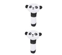 ifundom 2pezzi Giocattolo Per Ragazzo Ragazza Panda Rattolo Morbido Per Sviluppo Cognitivo e Affetto Genitore-ragazzo Ragazza Per Mani Piccole Anni