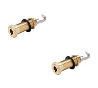 ifundom 2pezzi Jack Per Chitarra Elettrica Con Design Cerniera Facile Installazione Viti Connettore Mono Per Basso e Strumenti Musicali Colore