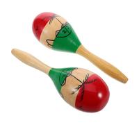 ifundom 2pezzi Maracas Legno Per Ragazzo Ragazza Di Strumenti Musicali Montessori Sonagli Colorati Sicuri e Resistenti Per Giocare e Sviluppare La Creatività Dei Piccoli Musicisti