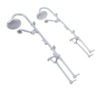 ifundom 2pezzi Miniature Dollhouse Shower Accessori Per Bagno Miniatura Decorazioni Per Case Delle Bambole Scene Di Doccia Realistiche Materiale Resistente Giocattolo Educativo Per