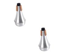 ifundom 2pezzi Mute Per Tromba Argento Silenziatore Cup Per Pratiche Notturne Alta Qualità Del Suono e Intonazione Perfetta Accessorio Per Musicisti Jazz e Principianti