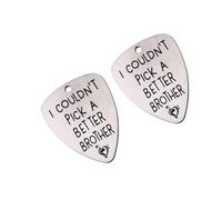 ifundom 2pezzi Plettro in Acciaio al Titanio per Chitarra Plettro Shrapnel Leggero e Durevole Accessori per Strumenti Musicali per Trasporto e Collezioni