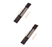 ifundom 2pezzi Ponte Osso Di Bestiame Sella e Dado Palissandro Per Chitarra Acustica Kit Di Ricambio Per Sostituzione Facile e Divertente