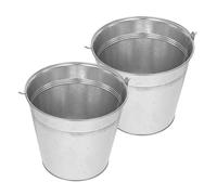 ifundom 2pezzi Secchio in Metallo per Cenere Contenitore per Carbone da Barbecue Esterno Bidone per Bruciare Rifiuti da Giardino Inceneritore per Cenere Calda Portacenere per Stufa