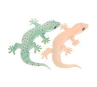 ifundom 2pezzi Statuetta di Lucertola Realistica in Pvc Figurina di Lucertola Simulata per Balcone e Giardino Giocattolo Educativo per Ragazzo Ragazza Ragazza per Decorazione