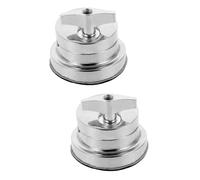 ifundom 2pezzi Supporto Per Gambe Di Batteria Lega Di Zinco Base Per Strumenti Percussione Resistente e Leggera Accessorio Per Kit Batteria Professionale