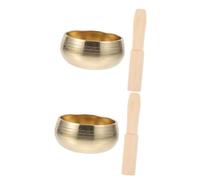 ifundom 2sets Ciotola Tibetana Per Meditazione Yoga Con Leggera e Portatile Per Pratiche Di Relax e Viaggi Perfetta Per Esperienze Sonore Calmanti