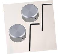 ifundom 2sets Pedali Effector Lega Di Alluminio Per Chitarra Elettrica Tappi Per Pedale Argento Viti Maniglia