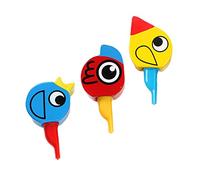 ifundom 3 Pezzi Fischietto Flauto Neonati Wacky Fischietto Scivolo Fischietto Giocattolo Spinners Elettronico Buzzer Squishy Fidget Strumenti Per La Punta Delle Dita Fischietto Di