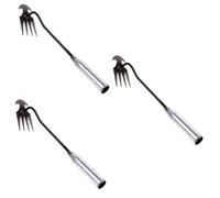 ifundom 3 Pezzi Pala diserbante Giardinaggio sradicamento Prato Prati diserbo Strumento Weeder per Il Giardino Strumento da Giardino di Nuovo la Mano Robusta Garden Manual Weeder Acciaio