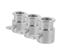 ifundom 3 Pezzi Rotisserie Accessori per Barbecue Boccola di Bilanciamento Spiedo in Cromato per Gas Grill Manicotto Spiedo Girarrosto Facile da Installare e Sostituire Supporto Stabile