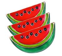 ifundom 3 pezzi Spille Anguria Mini Smaltate Spille Forma di Frutta per Abiti e Cardigan Clip Leggera e Resistente per Donna Accessori Cartoon Estivi per Feste e Uso Quotidiano