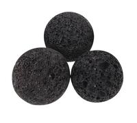 ifundom 3 Pietre laviche per Sauna: Pietre riscaldanti Rotonde - vulcaniche Naturali da 1,97" per diffusore di aromaterapia con Oli Essenziali - Accessori per Spa e Bagno Turco