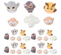 ifundom 30 Pezzi Mini Gufi in Resina per Decorazioni Micro Paesaggi Figurine Piccole da Giardino delle Fate Accessori Creativi per Acquari Casa delle Bambole e Terrari Ornamenti Versatili