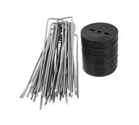 ifundom 30 Set U Shaped per Tende con Guarnizioni per Giardinaggio e Fissaggio Contro Venti e Tempeste per Gazebo e