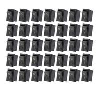 ifundom 35 Pezzi Interruttore Rocker On Off 2 Pin 250vac/6a Nero in | Rocker Snap-in, Uso per Prodotti Elettrici e Imbarcazioni, Adatto a Ingegneria Elettrica
