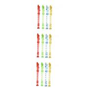 ifundom 36pezzi Flute Per Ragazzo Ragazza Strumenti Musicali Per Apprendimento Ritmico Piccole Flauti Trasparenti Per Educazione Precoce e Giochi Musicali