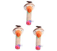 ifundom 3pezzi Bastoncino Sonoro Peluche Per Gioco Sensoriale Animale Sicuro e Morbido Stimola La Percezione Dei e Apprendimento Degli Animali Per Regali Di Compleanno