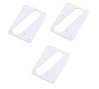 ifundom 3pezzi Copertura Per Pickup Di Chitarra Singolo Con Base Piatta Per Montaggio Humbucker Per Ponte Bianco Sostituzione Elegante e Duratura Per Pickup Ring
