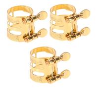 ifundom 3pezzi Flute Head Card Per Saxofono e Clip Embossed Per Principianti e Artisti Design Elegante e Resistente Ottimo Per Stabilità e Qualità Del Suono Colore