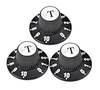 ifundom 3pezzi Manopola Del Volume Per Chitarra Elettrica e Basso Potenziometro Rotativo Controllo Del Volume Scala Graduata Materiale Solido Resistente e Anticorrosivo Accessori Per Chita