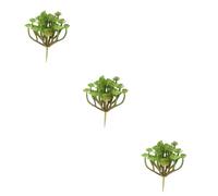 ifundom 3pezzi Piante Grasse Artificiali Decorative Verde Per Decorazioni Di Interni Bouquet e Fai Te Senza Manutenzione Di Piante Faux Per Casa e Ufficio