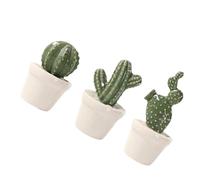 ifundom 3pezzi Piante Grasse Finte in Resina e Ceramica Cactus Artificiali Decorativi per Casa e Ufficio Piccole Piante Succulente Simulate Leggere e Sicure Idee Stili multipli
