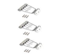 ifundom 3pezzi Plated String Adjustable Tailpiece Bridge Per Archtop Guitar Con Montaggio Facile e Spaziatura Di Sostituzione Per Chitarre Jazz e Bass