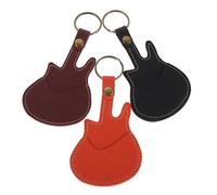 ifundom 3pezzi Portachiavi Per Plettri Per Chitarra in Pu Organizer Compatto Per Chiavi e Carte Accesso Custodia Da Viaggio Per Musicisti Protezione Anti-