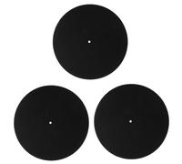 ifundom 3pezzi Tappetino Protettivo Feltro Per Dischi Vinile Accessorio Essenziale Per Giradischi Antiscivolo e Assorbente Per Conservare La Qualità Del Suono e Prolungare La Vita Dei