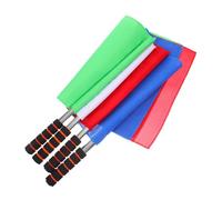 ifundom 4 Bandiere per Arbitri con e Impugnatura Antiscivolo Bandiere Alta Visibilità per Calcio Pallavolo Rugby e Standard Internazionali